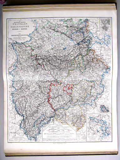 Hand-Atlas des Himmels und der Erde (1876)
19. Die Preussischen Provinzen Westfalen, Rheinprovinz, Hessen-Nassau. Das Grossherzogthum Hessen und das Fürstenthum Waldeck