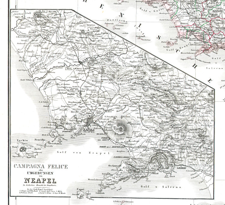Hand-Atlas des Himmels und der Erde (1876)
35a. Campagna Felice oder Umgebungen von Neapel