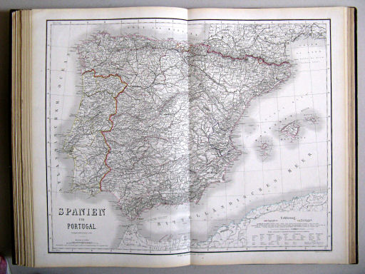 Hand-Atlas des Himmels und der Erde (1876)
41. Spanien und Portugal