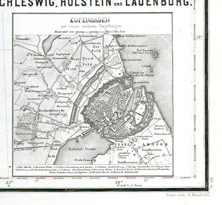Hand-Atlas des Himmels und der Erde (1876)
45c. Kopenhagen mit seinen nächsten Umgebungen