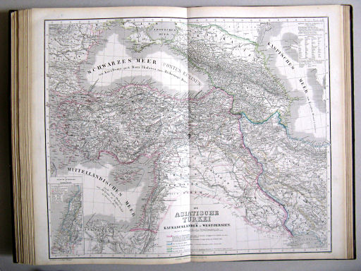 Hand-Atlas des Himmels und der Erde (1876)
51. Die Asiatische Türkei die Kausasusländer u. West-Persien