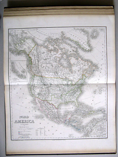 Hand-Atlas des Himmels und der Erde (1876)
60. Nord America mit Westindien