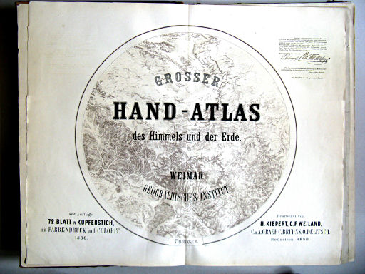 Hand-Atlas des Himmels und der Erde (1880)
Titelpagina / Title page