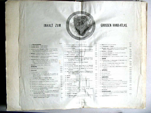 Hand-Atlas des Himmels und der Erde (1880)
Inhoudsopgave / Table of contents
