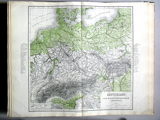 Hand-Atlas des Himmels und der Erde (1880)
9. Deutschland nach seinen oro-hydrographischen Verhältnissen