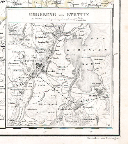 Hand-Atlas des Himmels und der Erde (1880)
13a. Umgebung von Stettin
