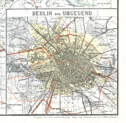 Hand-Atlas des Himmels und der Erde (1880)
15a. Berlin und Umgegend