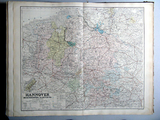 Hand-Atlas des Himmels und der Erde (1880)
18. Hannover, Braunschweig, Oldenburg und die Hansestädte