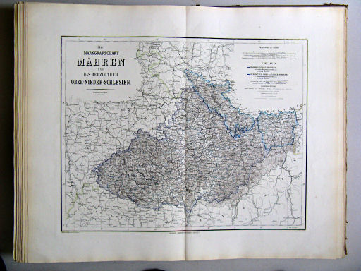 Hand-Atlas des Himmels und der Erde (1880)
27. Die Markgrafschaft Mähren und das Herzogthum Ober- u. Nieder-Schlesien