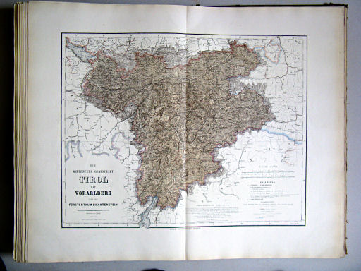 Hand-Atlas des Himmels und der Erde (1880)
30. Die gefürstete Grafschaft Tirol mit Vorarlberg und das Fürstenthum Liechtenstein