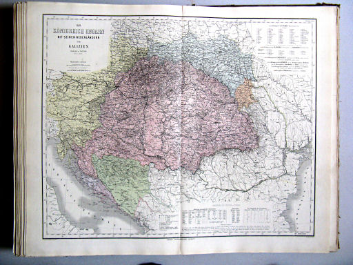 Hand-Atlas des Himmels und der Erde (1880)
31. Das Königreich Ungarn mit seinen Nebenländern und Galizien