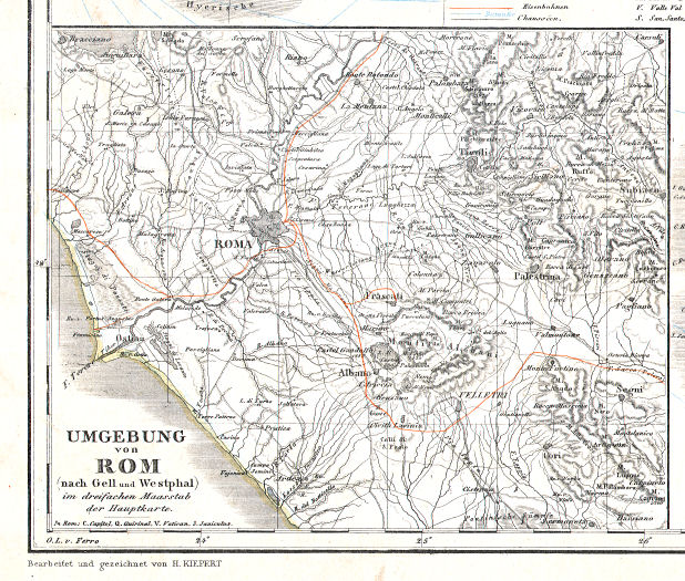 Hand-Atlas des Himmels und der Erde (1880)
34a. Umgebung von Rom