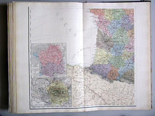 Hand-Atlas des Himmels und der Erde (1880)
39. Frankreich ... (südwestlich)