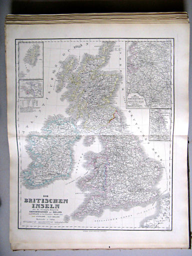 Hand-Atlas des Himmels und der Erde (1880)
42. Die Britischen Inseln oder die Vereinigten Königreiche Grossbritannien und Irland