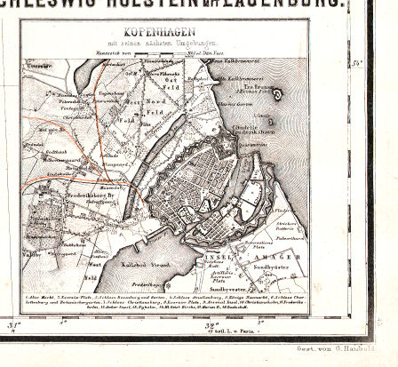 Hand-Atlas des Himmels und der Erde (1880)
45c. Kopenhagen mit seinen nächsten Umgebungen