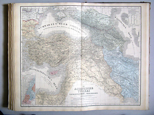 Hand-Atlas des Himmels und der Erde (1880)
51. Die Asiatische Türkei die Kausasusländer u. West-Persien