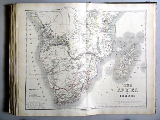 Hand-Atlas des Himmels und der Erde (1880)
58. Süd Africa mit Madagascar