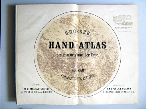 Hand-Atlas des Himmels und der Erde (1886)
Titelpagina / Title page