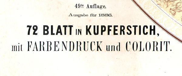 Hand-Atlas des Himmels und der Erde (1886)
Titelpagina, detail / Title page, detail
