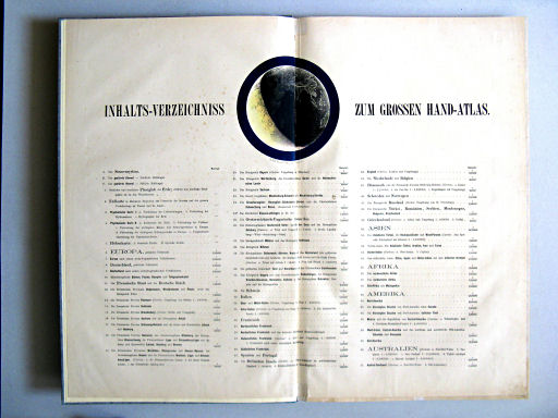 Hand-Atlas des Himmels und der Erde (1886)
Inhoudsopgave / Table of contents