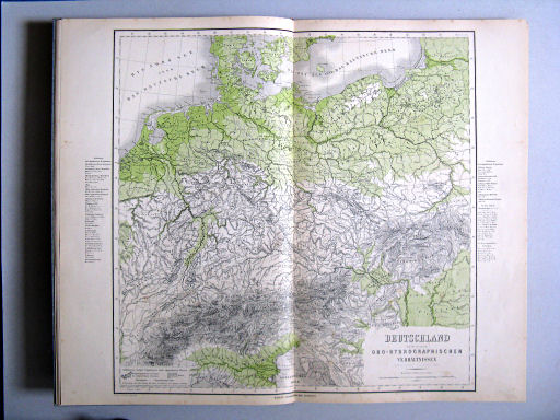 Hand-Atlas des Himmels und der Erde (1886)
9. Deutschland nach seinen oro-hydrographischen Verhältnissen