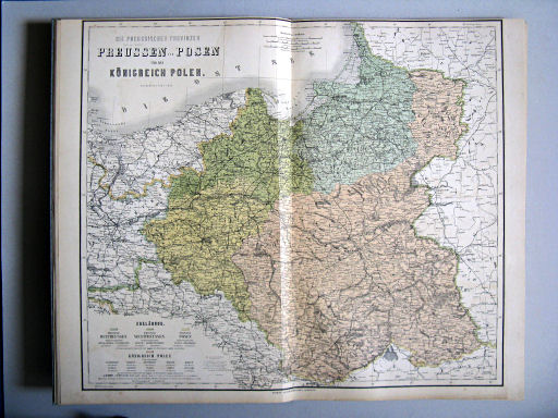 Hand-Atlas des Himmels und der Erde (1886)
12. Die Preussischen Provinzen Preussen und Posen und das Königreich Polen