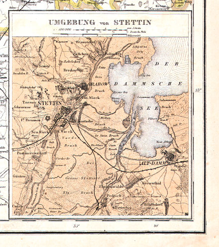 Hand-Atlas des Himmels und der Erde (1886)
13a. Umgebung von Stettin