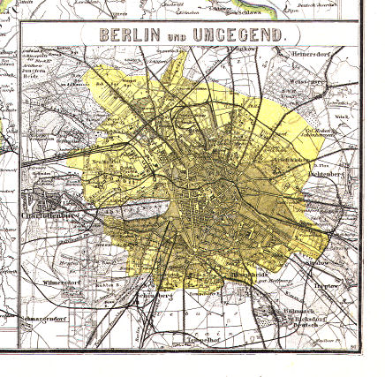 Hand-Atlas des Himmels und der Erde (1886)
15a. Berlin und Umgegend