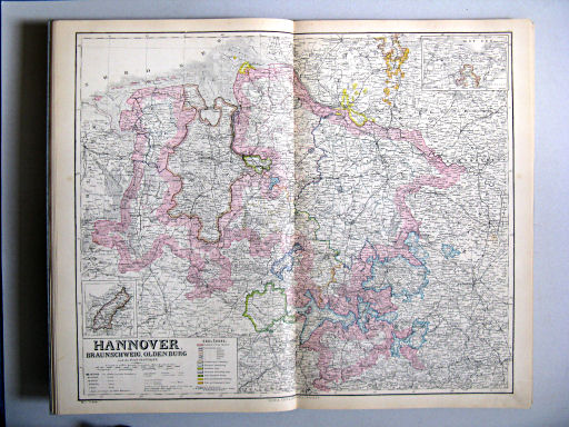 Hand-Atlas des Himmels und der Erde (1886)
18. Hannover, Braunschweig, Oldenburg und die Hansestädte