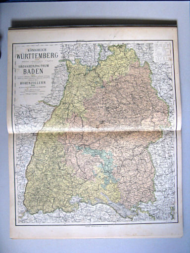 Hand-Atlas des Himmels und der Erde (1886)
21. Königreich Würtemberg, Grossherzogthum Baden, Hohenzollern