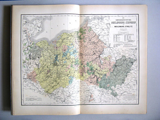 Hand-Atlas des Himmels und der Erde (1886)
23. Die Grossherzogthümer Meklenburg-Schwerin und Meklenburg-Strelitz
