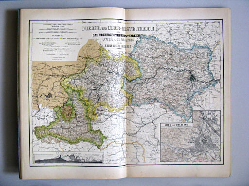 Hand-Atlas des Himmels und der Erde (1886)
26. Nieder- und Ober-Oesterreich oder das Erzherzogthum Oesterreich Unter & Ob der Enns und das Herzogthum Salzburg