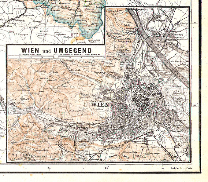 Hand-Atlas des Himmels und der Erde (1886)
26a. Wien und Umgegend
