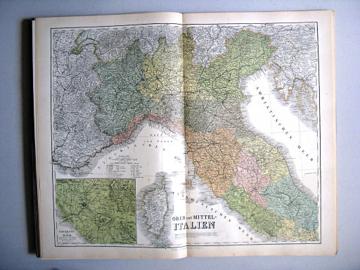Hand-Atlas des Himmels und der Erde (1886)
34. Ober und Mittel-Italien