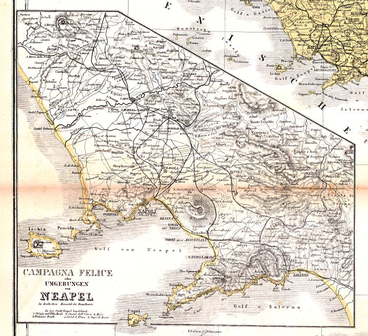 Hand-Atlas des Himmels und der Erde (1886)
35a. Campagna Felice oder Umgebungen von Neapel