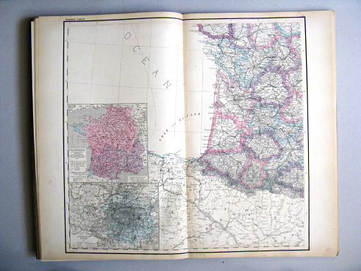 Hand-Atlas des Himmels und der Erde (1886)
39. Frankreich ... (südwestlich)