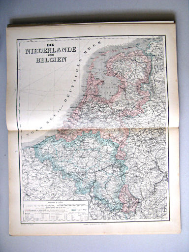 Hand-Atlas des Himmels und der Erde (1886)
44. Die Niederlande und Belgien