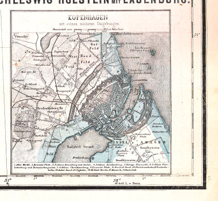 Hand-Atlas des Himmels und der Erde (1886)
45c. Kopenhagen mit seinen nächsten Umgebungen