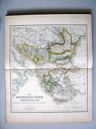 Hand-Atlas des Himmels und der Erde (1886)
48. Europäische Türkei. Griechenland. Rumaenien. Serbien. Montenegro