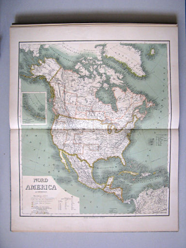 Hand-Atlas des Himmels und der Erde (1886)
60. Nord America mit Westindien