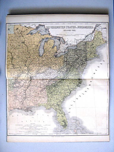 Hand-Atlas des Himmels und der Erde (1886)
62. Die Vereinigten Staaten von Nordamerika (Östlicher Theil)