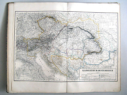 Hand-Atlas der Erde und des Himmels in 50 Blättern (1863)
7. Kaiserthum Oesterreich