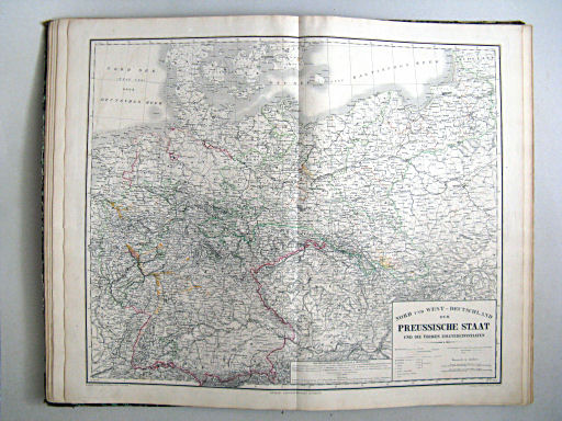 Hand-Atlas der Erde und des Himmels in 50 Blättern (1863)
14. Nord- und West-Deutschland, der Preussische Staat und die übrigen Zollvereinsstaaten