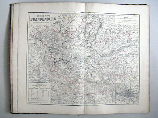 Hand-Atlas der Erde und des Himmels in 50 Blättern (1863)
15. Preussische Provinz Brandenburg