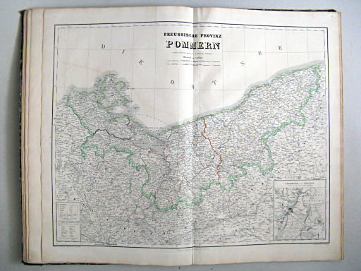 Hand-Atlas der Erde und des Himmels in 50 Blättern (1863)
16. Preussische Provinz Pommern