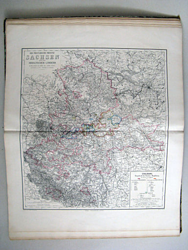 Hand-Atlas der Erde und des Himmels in 50 Blättern (1863)
17. Die Preussische Provinz Sachsen nebst den Anhaltischen Ländern