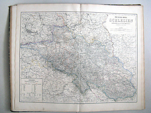 Hand-Atlas der Erde und des Himmels in 50 Blättern (1863)
19. Preussische Provinz Schlesien