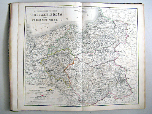 Hand-Atlas der Erde und des Himmels in 50 Blättern (1863)
20. Die Preussischen Provinzen Preussen und Posen und das Königreich Polen