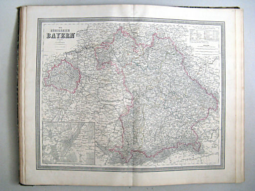 Hand-Atlas der Erde und des Himmels in 50 Blättern (1863)
22. Das Königreich Bayern