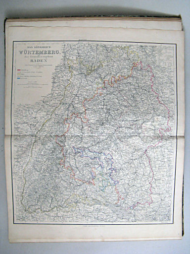 Hand-Atlas der Erde und des Himmels in 50 Blättern (1863)
23. Das Königreich Würtemberg und das Grossherzogthum Baden